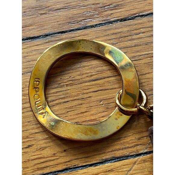 IPPOLITA Brown Leather Coin Purse w/Embossed Logo - Picture 5 of 9